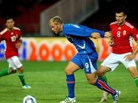 Gudjohnsen, en un partido con Islandia. EFE