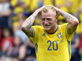 Guidetti bromeó con la baja de Ramos. AFP
