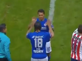 Así fue el debut de 'Gullit' Peña con Cruz Azul. Captura/TDN