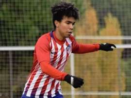 El hijo de Assunçao juega en el Juvenil del Atlético. Instagram/gustavohen77