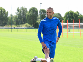 Ziyech treinou pela primeira vez com o Chelsea. ChelseaFC