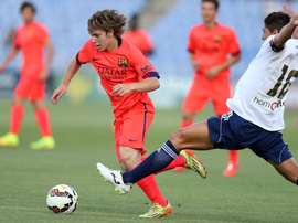 Halilovic, durante un partido con el Barcelona B. FCBarcelona