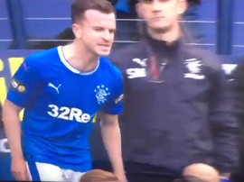 Murty was on the receiving end of the tirade. Twitter/RangersFC