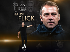 Flick won coach of the year. UEFA