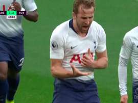 Kane tucked home the second from the penalty spot. Screenshot/Vamos