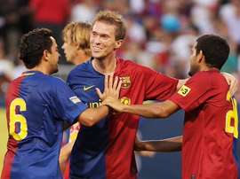 Hleb spent four seasons playing under Guardiola at Barcelona. Twitter/FCBarcelona