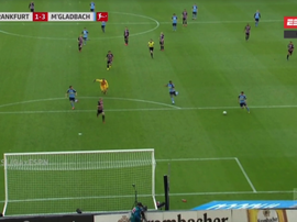 El clamoroso fallo de Hofmann con dos compañeros y solo ante un defensa. Captura/ESPN2