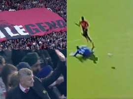 Hommage à Solskjaer et but de Rashford. Capture/ManUtd