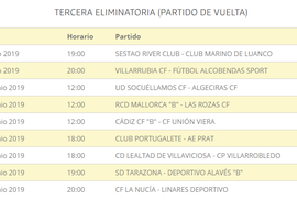 Horarios de los partidos de la última eliminatoria de los play 'off' de ascenso a Segunda B. RFEF