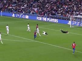 El Viktoria Plzen metió miedo en el Bernabéu. Captura/chirichampions