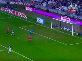 Avilés Hurtado, para el 1-0 ante Pachuca en Copa México. Captura