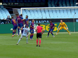 O Barcelona quase perde para o Celta. Captura/Movistar+