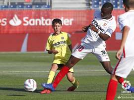 Ibrahima Sow lors du match Séville-Villarreal le 14/06/2019. LaLiga
