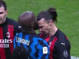Lukaku and Ibrahimovic's comments got personal. Screenshot/DAZN