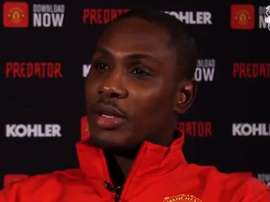 Ighalo confie avoir baissé son salaire pour rejoindre Manchester United. Capture/Twitter/ManUtd