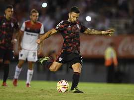 Scocco volvió con gol tras la lesión. Twitter/CARPoficial