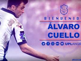 Imagen con la que el Langreo dio la bienvenida a Álvaro Cuello. UPLangreo