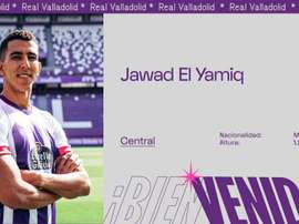 El Jamiq es diestro pero actúa por la izquierda en el centro de la zaga. RealValladolid