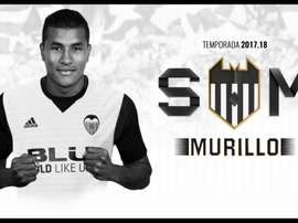 Jeison Murillo anunciado no Valencia. Twitter/ValenciaCF