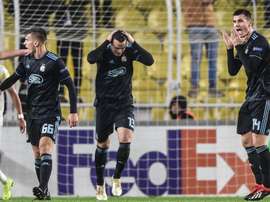 Après Dani Olmo, un autre joueur du Dynamo Zagreb intéresse le Barça. AFP