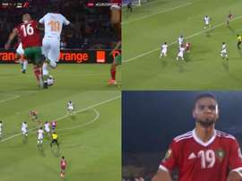 Festival entre Amrabat et En-Nesyri pour le seul but de Maroc-Côte d'Ivoire. Capture/Eurosport
