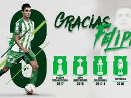 Felipe Aguilar teve um sentido adeus. Twitter/nacionaloficial