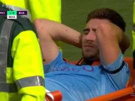 Laporte se blesse avec City avant de rejoindre les Bleus. Capture/DAZN