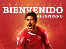 Llega cedido con opción de compra. Twitter/Independiente