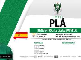 Imagen de bienvenida del Toledo a Lolo Plá. Toledo