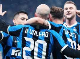 El Inter goleó al Cagliari en la Coppa Italia. Twitter/Inter_es