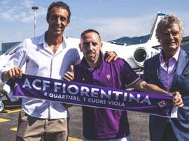 Ribéry, novo jogador da Fiorentina. Twitter/acffiorentina