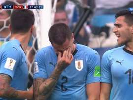 Gimenez couldn't hold back the tears. Screenshot/Cuatro