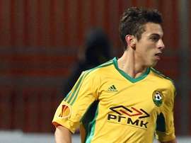 Imagen de Gonzalo Bueno en un partido del Kuban Krasondar. UEFA