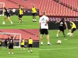 Le magnifique enchaînement de Modric. Capture/RealMadrid