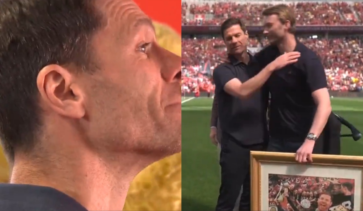 L'omaggio del Leverkusen a Xabi Alonso: standing ovation e lacrime alla BayArena