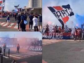 Los aficionados del PSG dieron una imagen lamentable este sábado. Captura/chiringuitochampions