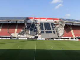 Le vent a fait des dégâts aux Pays-Bas. Twitter/AZAlkmaar