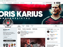 Imagem de fundo do Besikitar Loris Karius. Twitter/Besikta