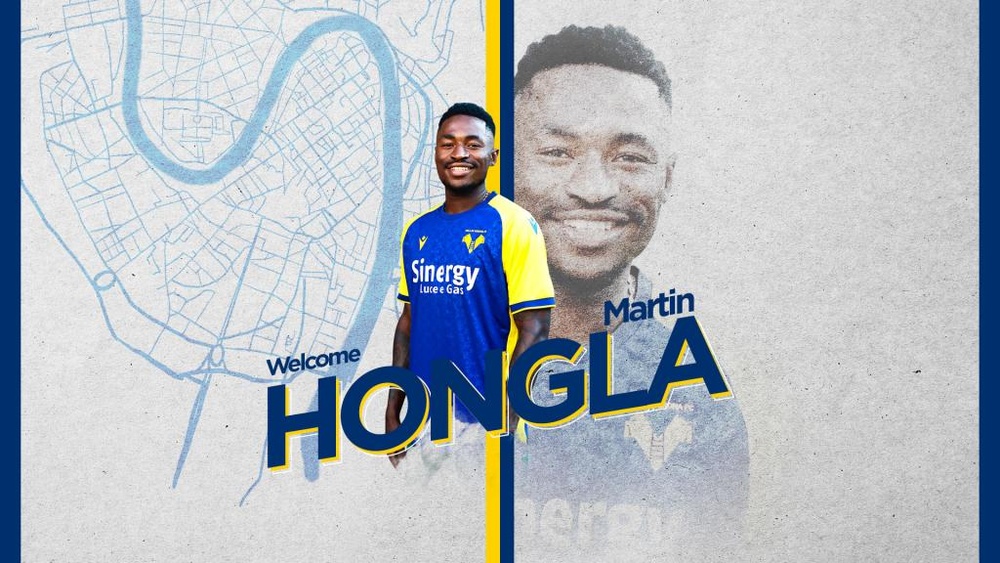 El ex canterano del Barça Hongla, nuevo jugador del Hellas Verona. HellasVeronaFC