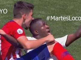 Tachi y Vinícius, protagonistas de los 'martes locos' de Telepizza. Twitter/Telepizza
