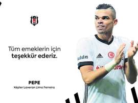 Après 51 matches, Pepe tire sa révérence. Besiktas