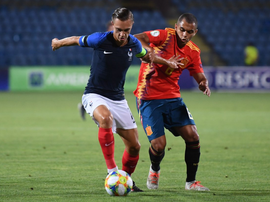 La France tombe en demi-finale de l'Euro U19 contre l'Espagne. Twitter/SeFutbol