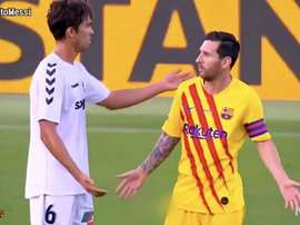 Leo Messi était titulaire lors du match amical. Captura/ElChiringuitoTV