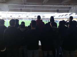 Los ultras vieron el partido. BadajozUltras