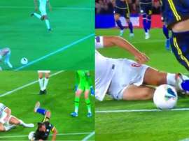 Maguire gave away a penalty after an error at the back against Kosovo. Captura/ITV