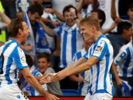 Nacho Monreal spoke about Real Sociedad's current situation. EFE