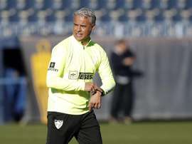 Pellicer e Iraola reconocieron que cada equipo dominó una mitad. Twitter/MalagaCF