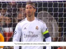 Ramos wasn't happy. Screenshot/Vamos