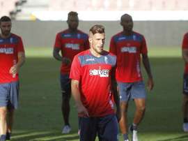 Imagen de un entrenamiento del Granada. Twitter