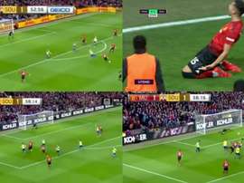 Andreas et Lukaku ont renversé la vapeur. Capture/NBC/beINSports